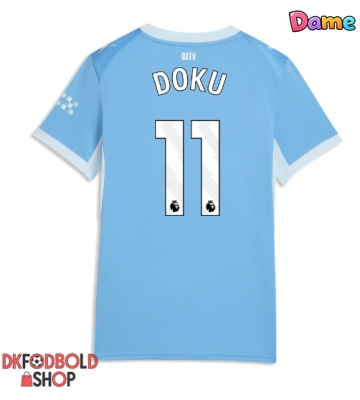 Manchester City Jeremy Doku #11 Hjemmebanetrøje Dame 2026-27 Kort ærmer